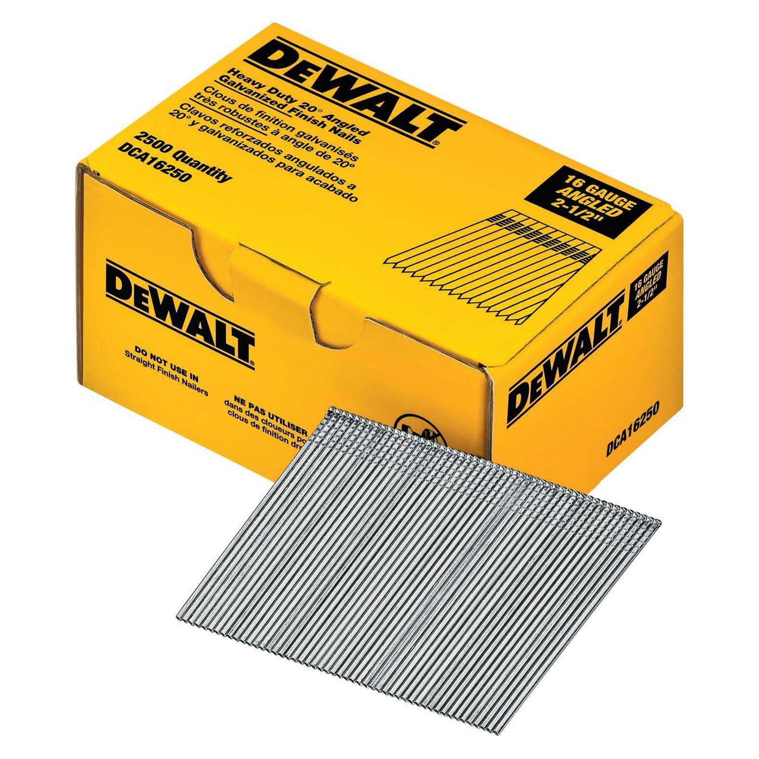 DeWalt DCA16250 Angled Finish Nails - Cheap Fitting
