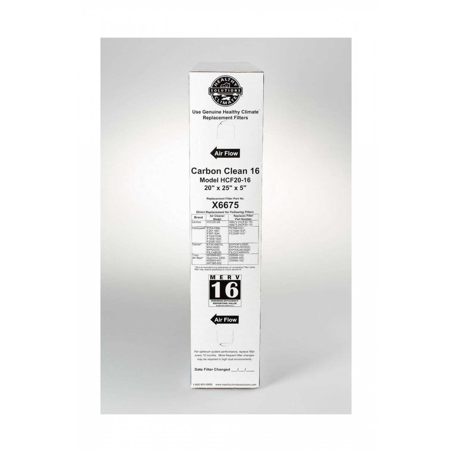 Lennox X6675 20x25x5 MERV 16 Furnace Filter - Cheap Fitting