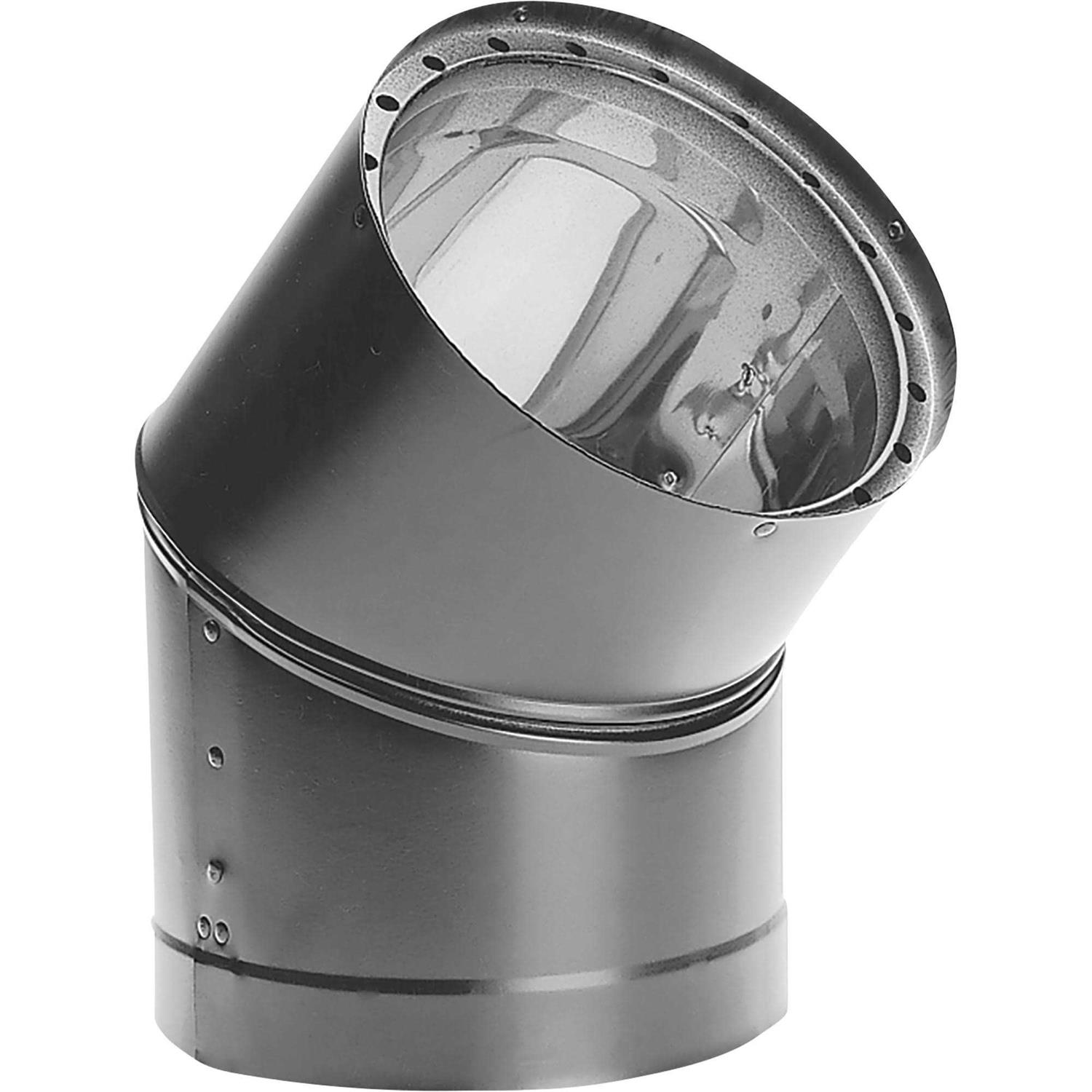 DuraVent 6DVL-E45 DVL 45 Double-Wall Black Elbow - Cheap Fitting