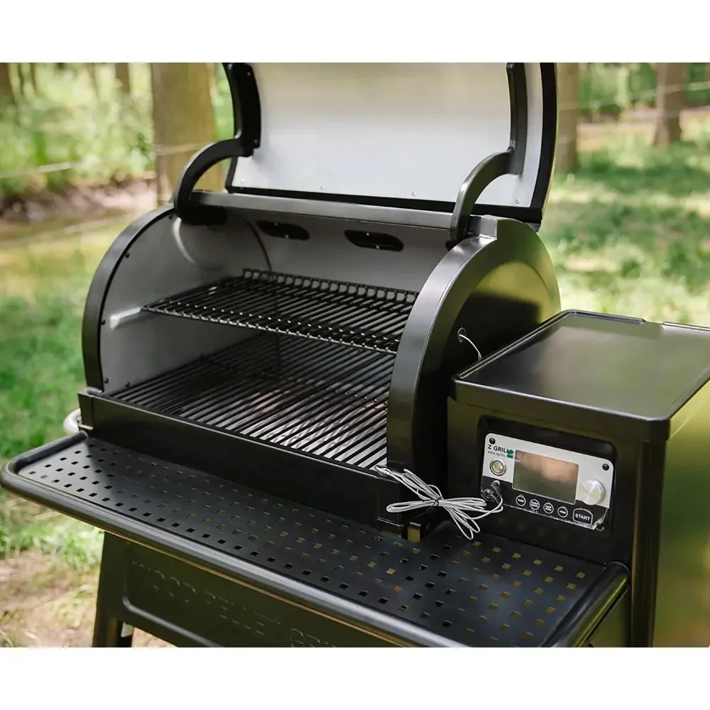 Z GRILLS 2024 Upgrade Powerhouse Pellet Grill & Smoker Wood Pellet Grill, 8 in 1 BBQ Smoker with Foldable Front Shelf, Ash Cleanout System, Rain Cover, 1056 sq.in Cooking Area for Outdoor Cooking - Cheap Fitting