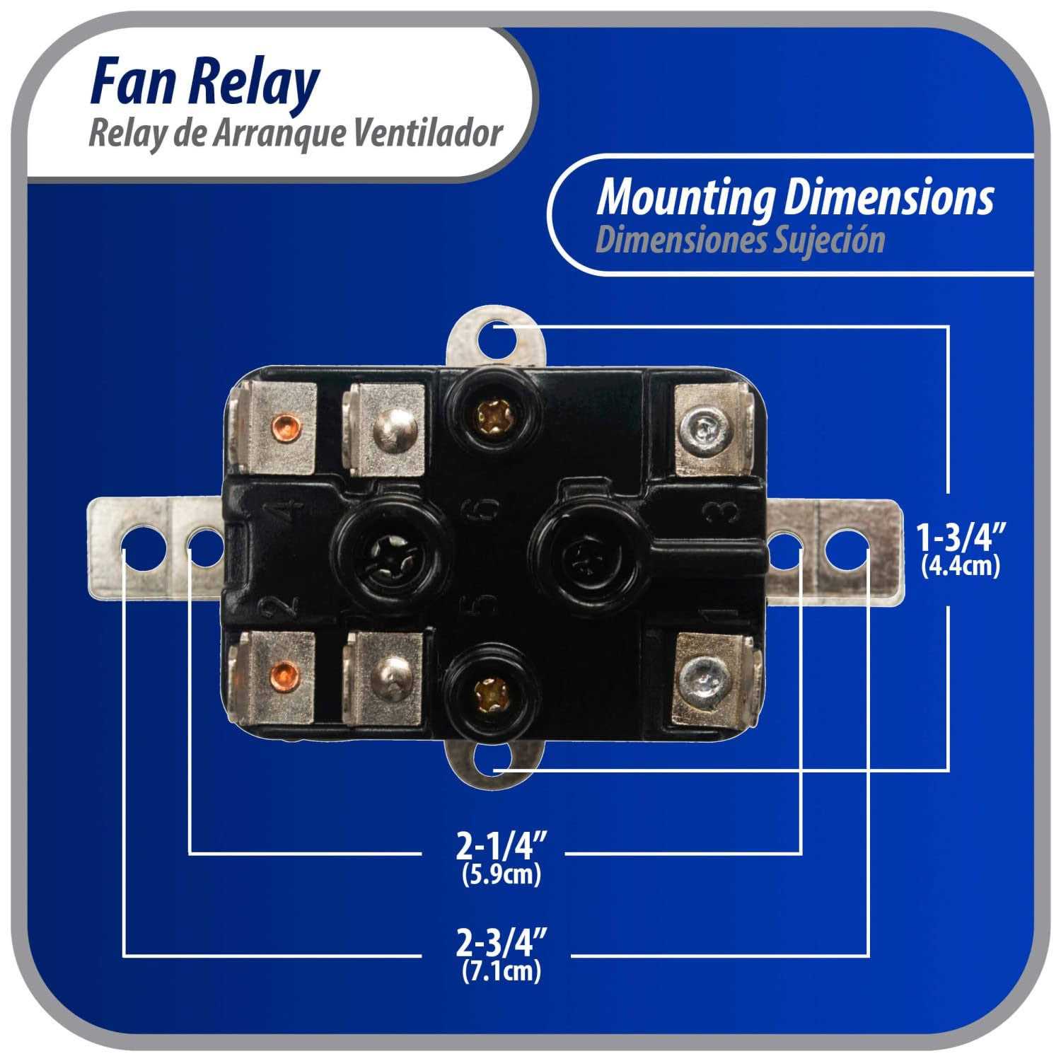 90-380 Appli Parts Heavy Duty Switching Fan Relay 24 VAC Coil SP Normally Open an SP Normally Closed AC and heating Furnace blower Relay Universal - Cheap Fitting