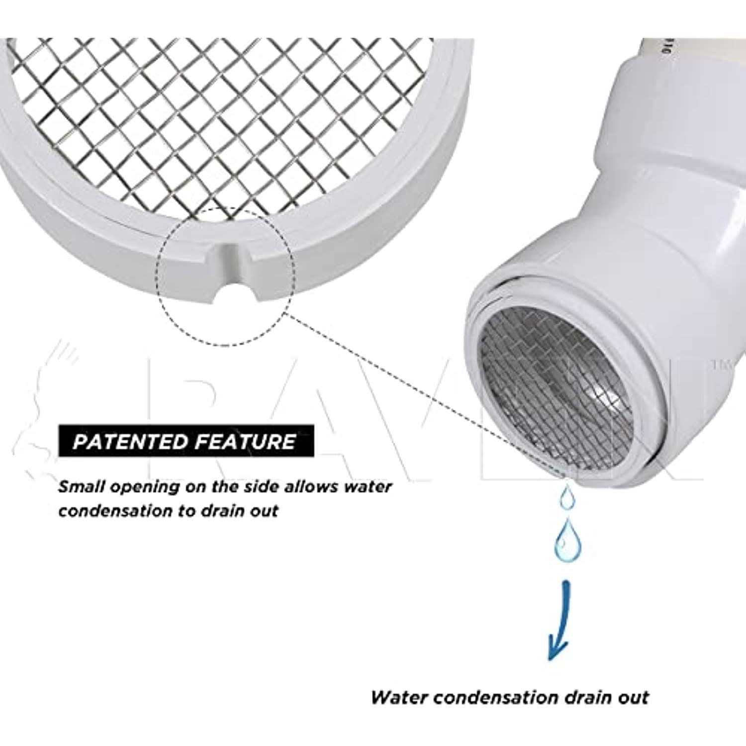 Raven R1508 Termination Cap Vent Cover Mesh Screen Round Furnace PVC Pipe Stainless Steel Roof Vent Cap - Cheap Fitting