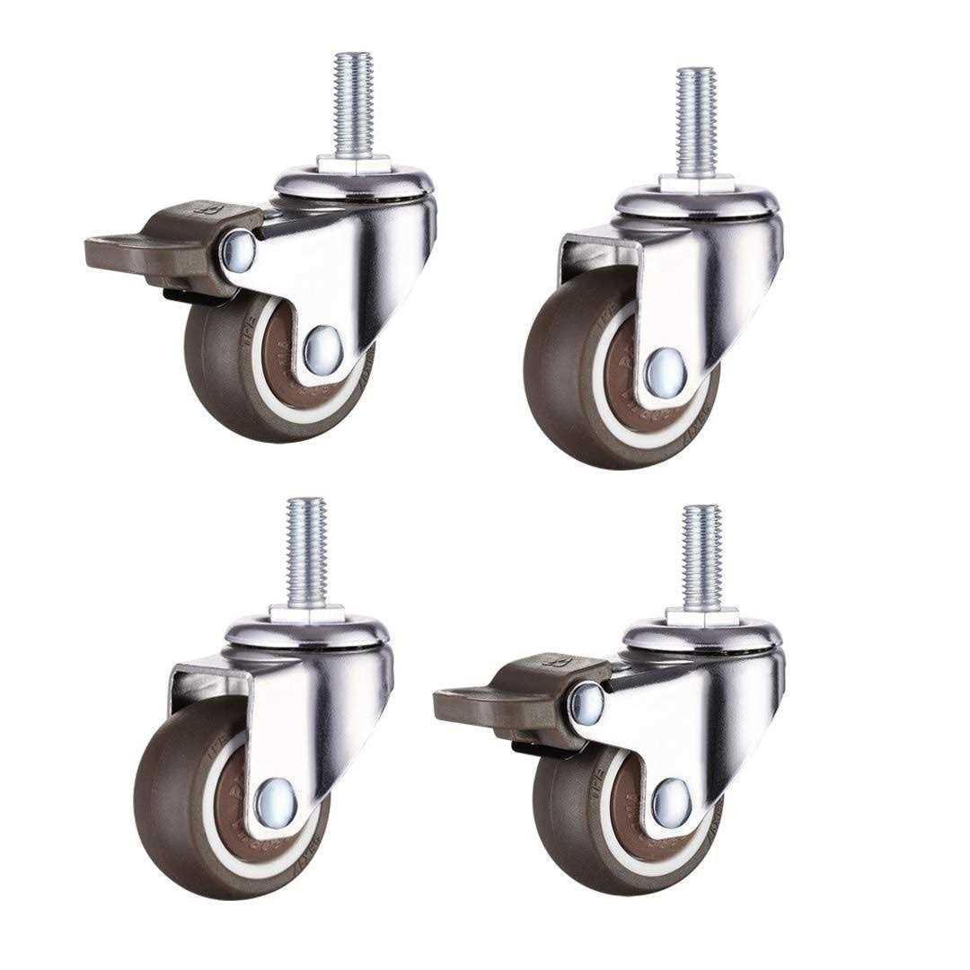 Norgail 1 Inch Small Tiny Shopping Cart Wheel Replacement Swivel Caste - Cheap Fitting