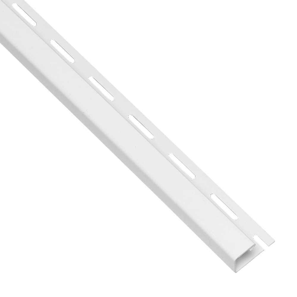 Georgia-Pacific White J-channel Vinyl Siding Trim 0.625-in x 150-in 235002 - Cheap Fitting