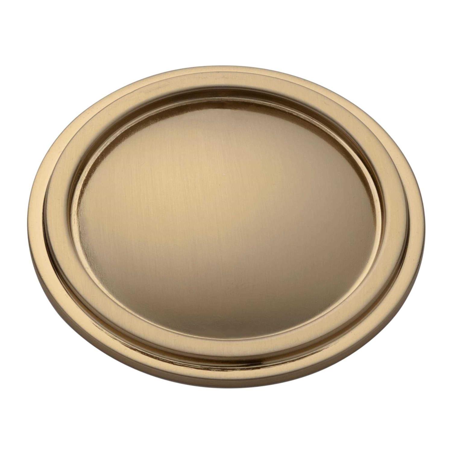 Sumner Street Home Hardware Kent Knurled 1-1/8 in. Satin Brass Cabinet Knob RL063309 - Cheap Fitting