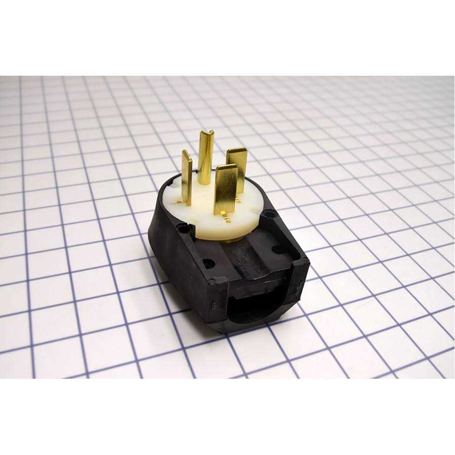 Bryant 8452ANPB Straight Blade Plug,Black/White,250VAC - Cheap Fitting