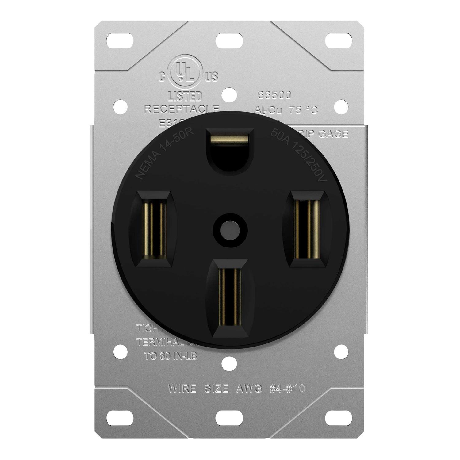 Enerlites 50 Amp Range Receptacle Outlet - Cheap Fitting