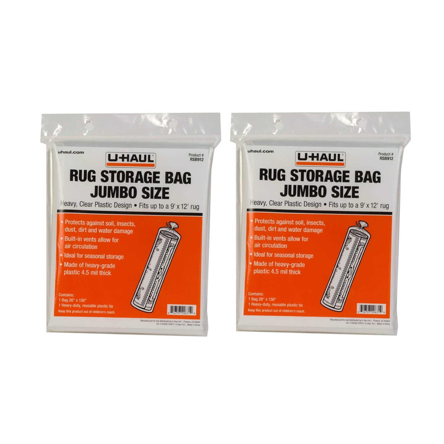 U-haul Jumbo Rug Storage Bag Protection for Jumbo Rolled Rug - Cheap Fitting