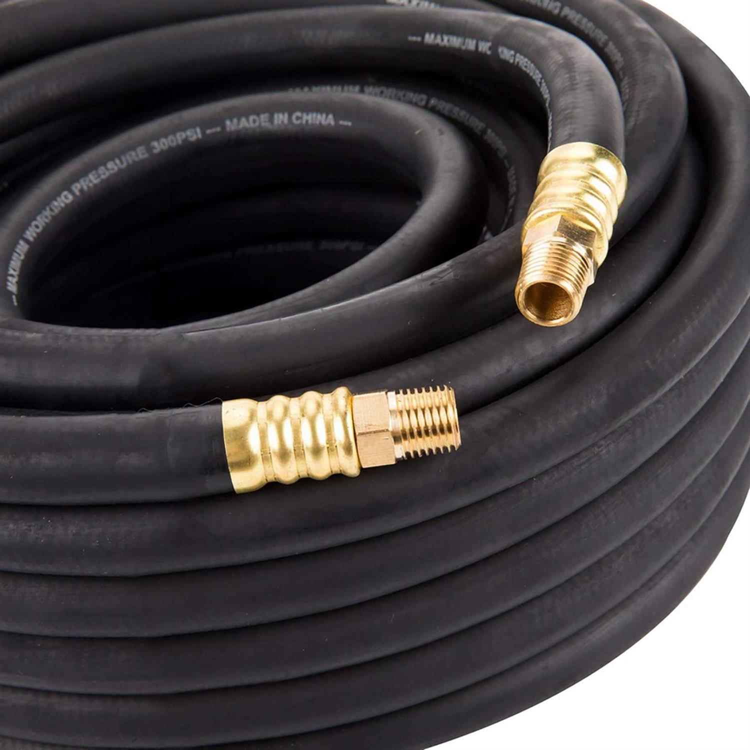 Craftsman 50 ft x 3/8 in Rubber Air Hose 300 psi - Cheap Fitting