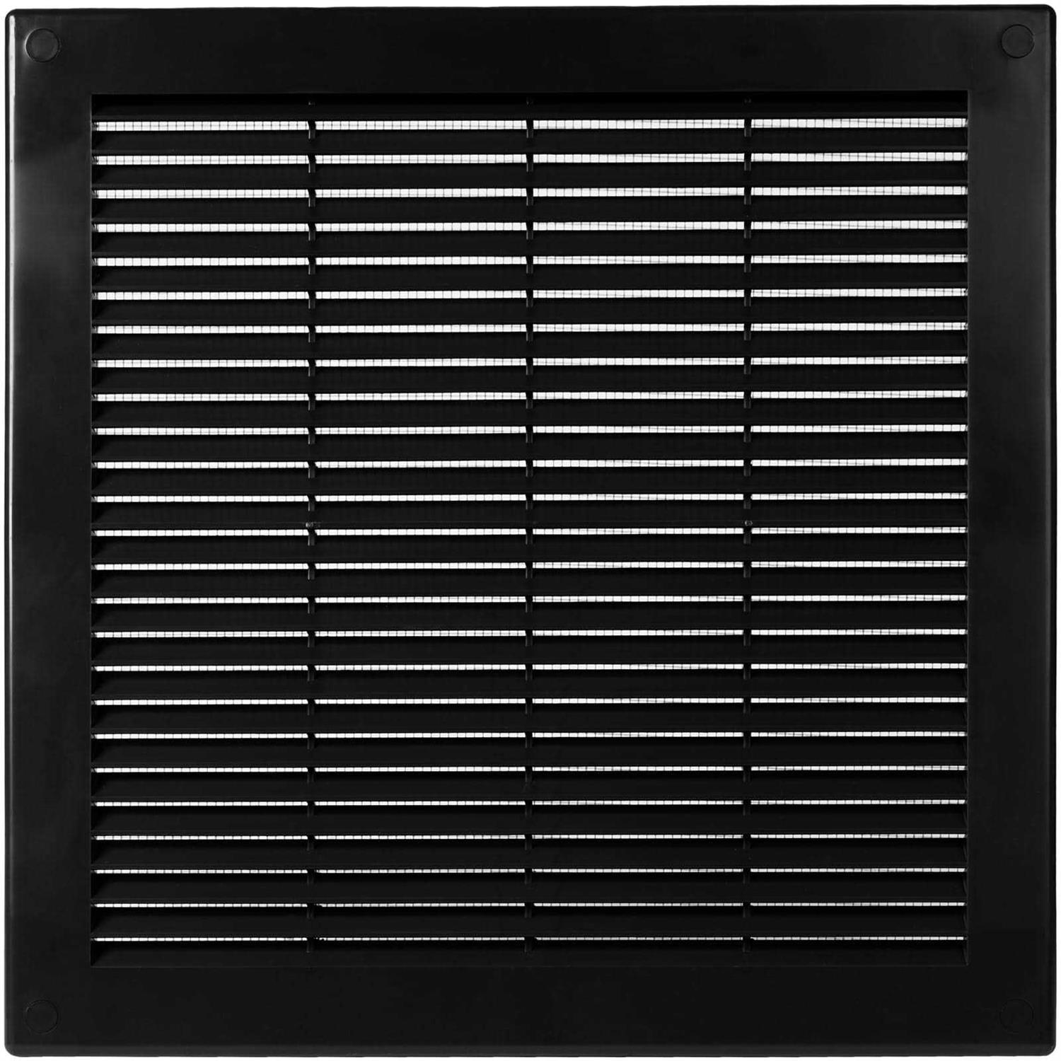 Ecopro Vent Square Vent Grille with Protective mesh. Lightweight Plastic Ventilation Register/Cover. Indoor and Outdoor Soffit - Cheap Fitting