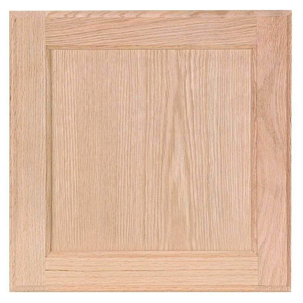 Hampton Bay 14.5 in. W x 14.5 in. H Cabinet Door Sample in Unfinished Beech - Cheap Fitting