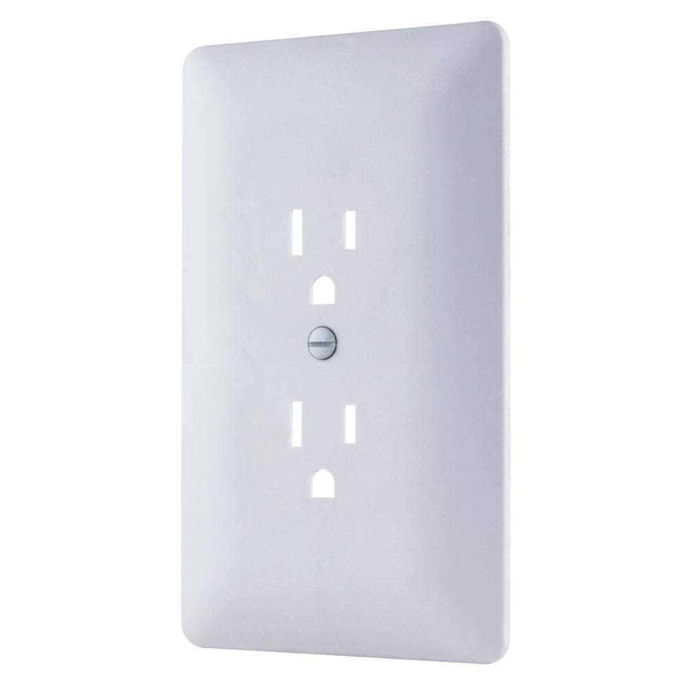 Commercial Electric 1-Gang Duplex Plastic Wall Plate - Cheap Fitting