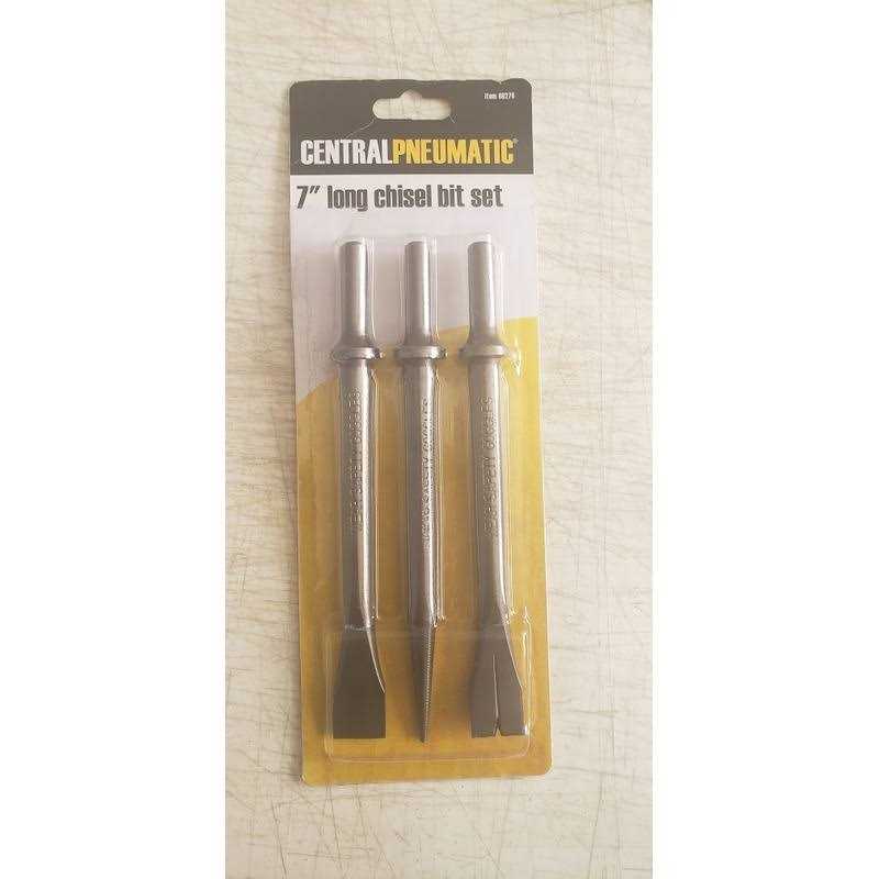 Central Pneumatic 7 in. Long Air Chisel Set - Cheap Fitting