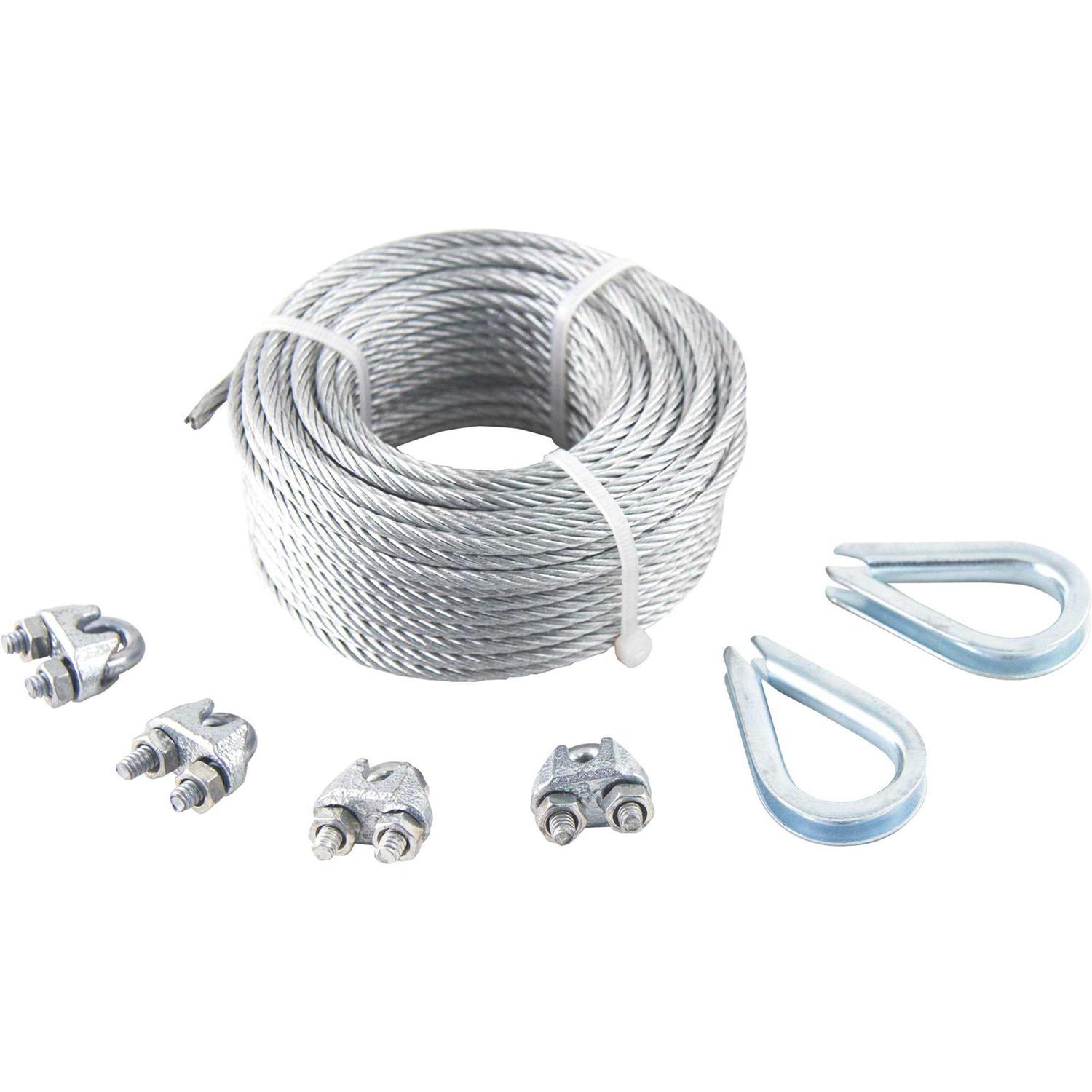 Mibro Galvanized Aircraft Cable — 50ft - Cheap Fitting