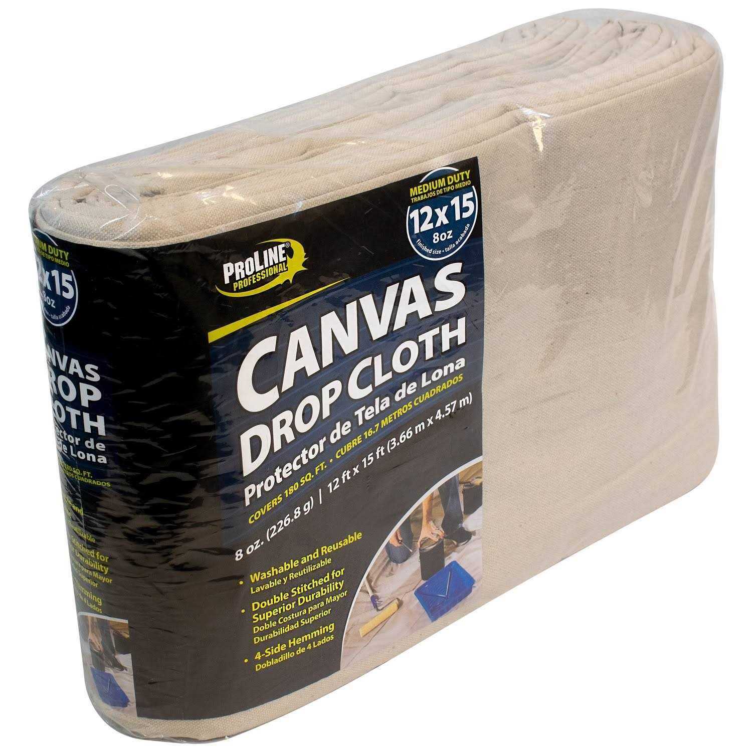 Intex 8-OZ 1 Mil Canvas 8-OZ 12-ft x 15-ft Drop Cloth - Cheap Fitting