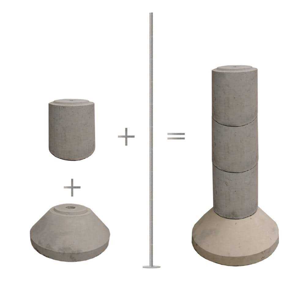 EZ Tube Stackable Precast Concrete Footing - Cheap Fitting