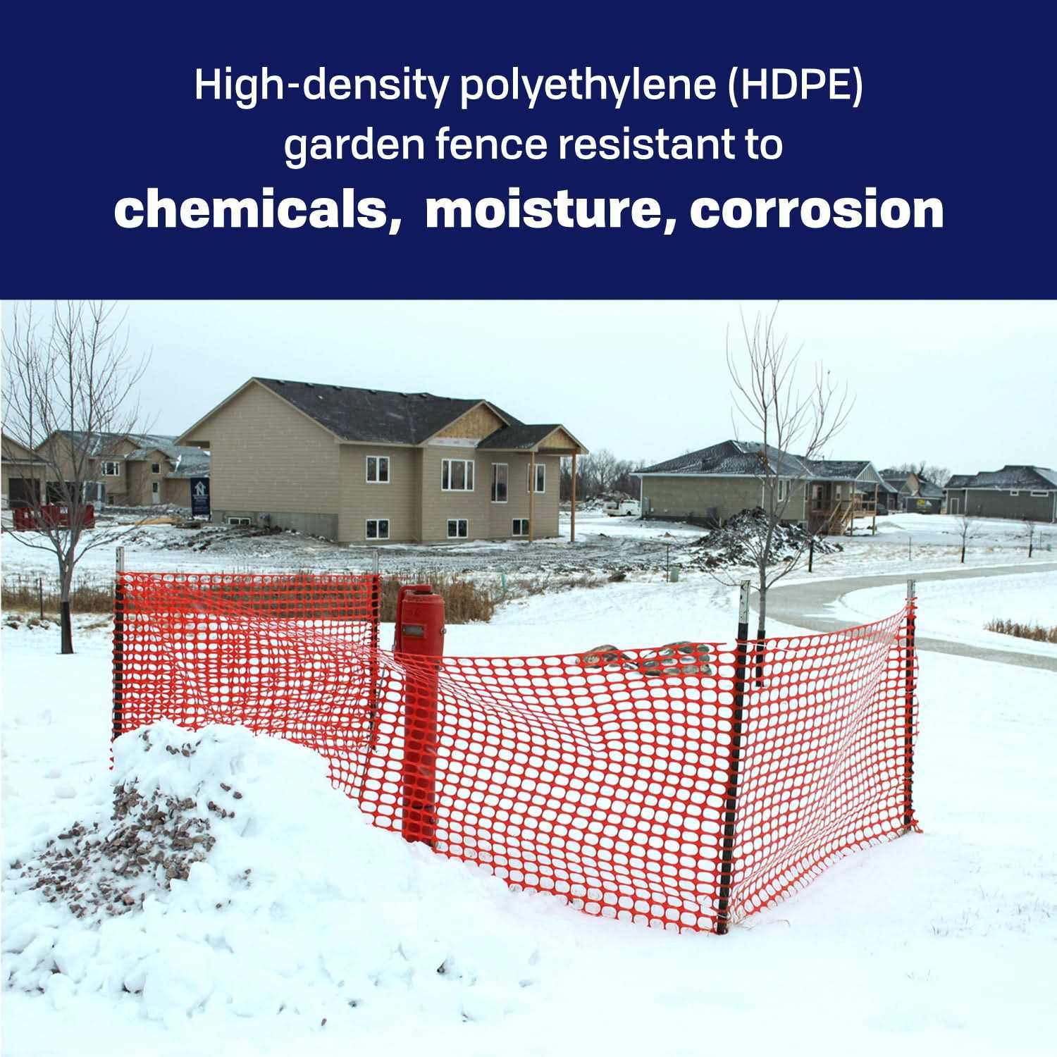 BISupply Temporary Fencing for Yard Green Outdoor Plastic Construction Fencing Roll for Dogs, Garden and Events - Cheap Fitting