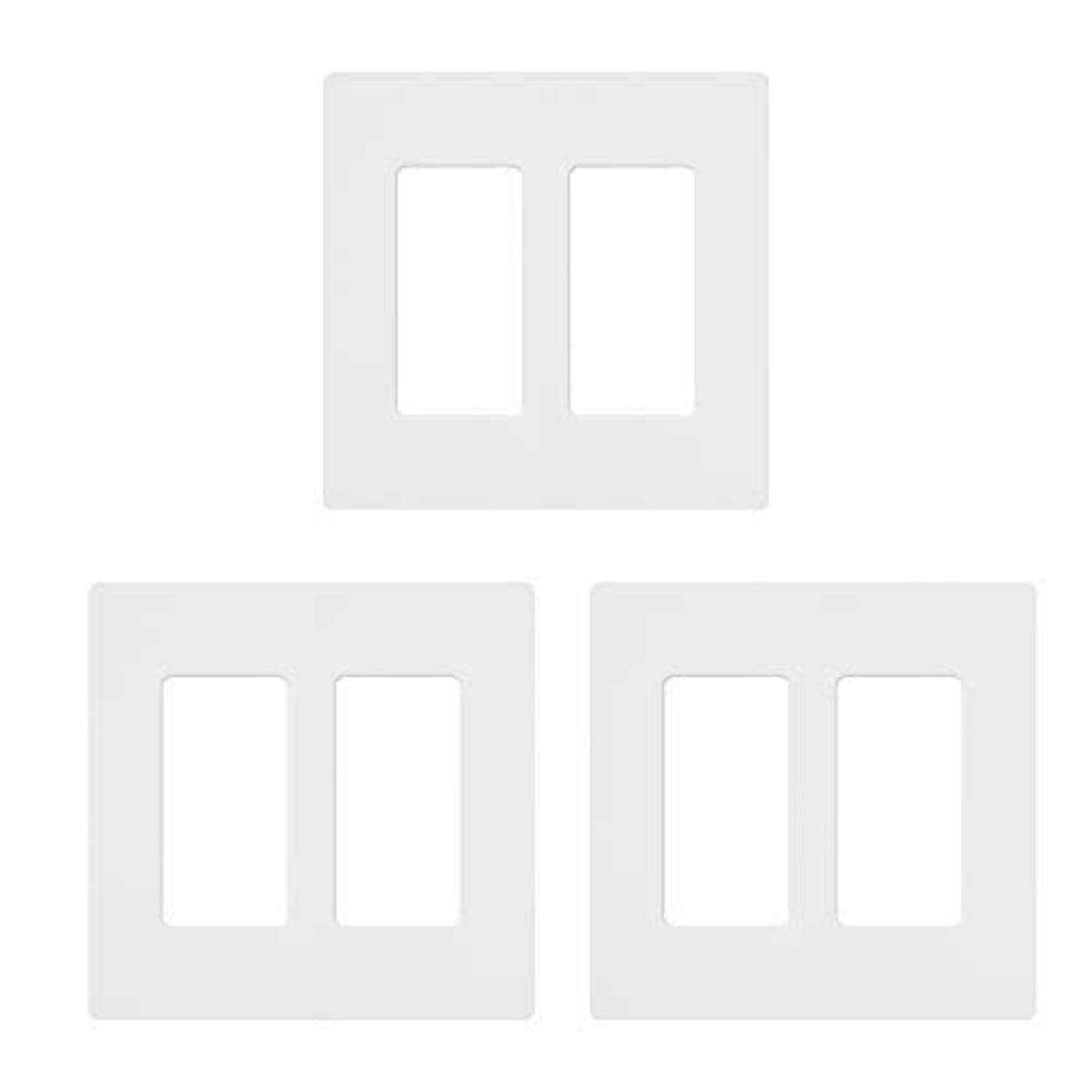 Lutron Claro 2 Gang Wallplate White CW-2-WH - Cheap Fitting