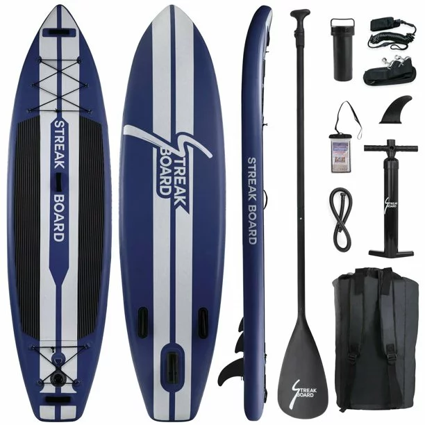 Arlopu 11FT Stand Up Paddle Board Inflatable with Premium SUP Accessories & Backpack, Non-Slip Deck, Waterproof Bag, Leash, Paddle and Hand Pump - Cheap Fitting