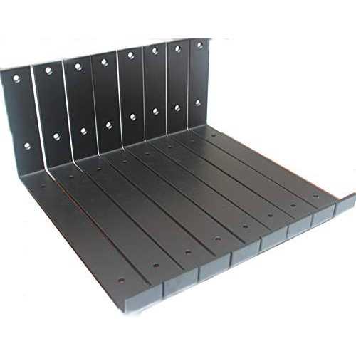 MHMYDZ 11.25L x 6H x 1.5W J Lip Shelf Bracket Rustic Industrial Farmhouse Iron Metal Wall Floating Shelf - Cheap Fitting