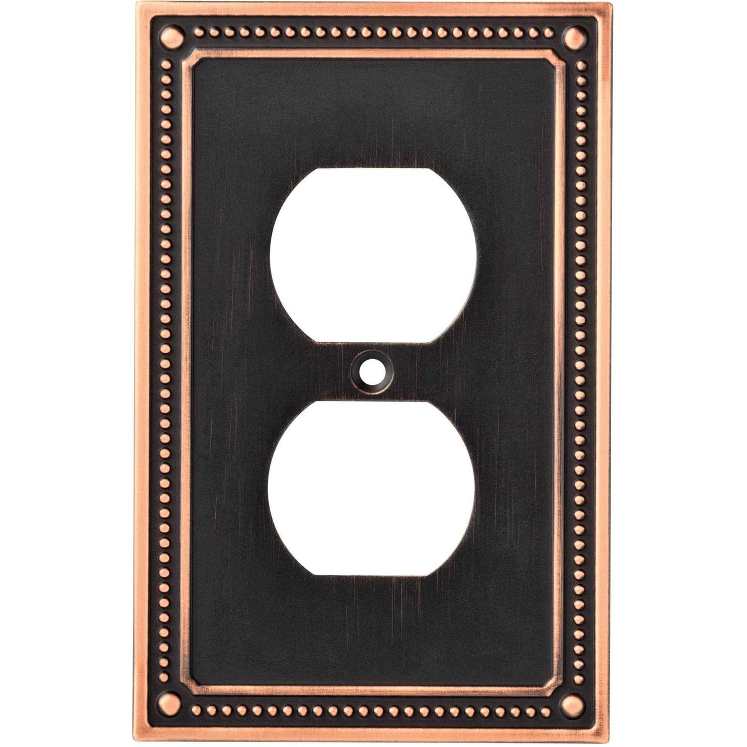 Franklin Brass Classic Beaded Single Duplex Wall Plate - Cheap Fitting