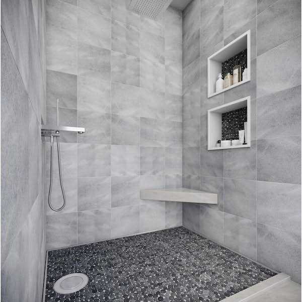 Random Sized Natural Stone Penny Round Mosaic Wall & Floor Tile Tile Connection - Cheap Fitting