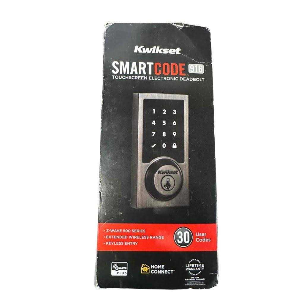 Kwikset Smartcode 916 Touchscreen Z-Wave Deadbolt Venitian Bronze 99160-017 - Cheap Fitting