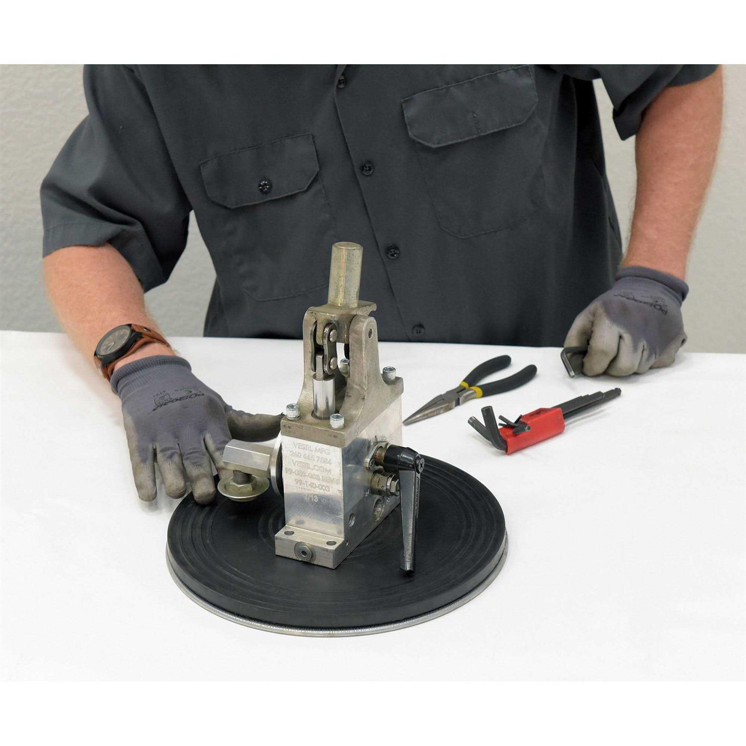 Vestil TT-12-7/8 Manual 12 Diameter Turntable 7/8H 500 Lb. Capacity - Cheap Fitting