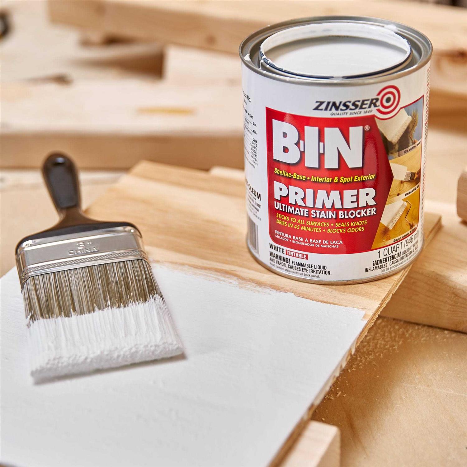 Zinsser B-I-N Shellac-Base White Primer/Sealer - Cheap Fitting