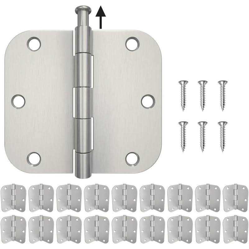 Hosom 18 pack rounded Door Hinges 3.5 x 3.5 inch - Cheap Fitting