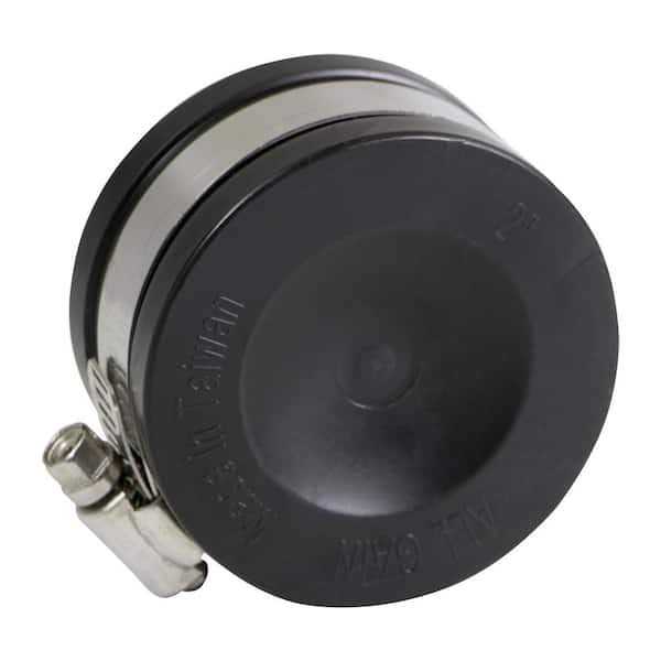 The Plumber’s Choice 1-1/2 in. Pvc Flexible Pipe Cap with Stainless Steel Clamps - Cheap Fitting