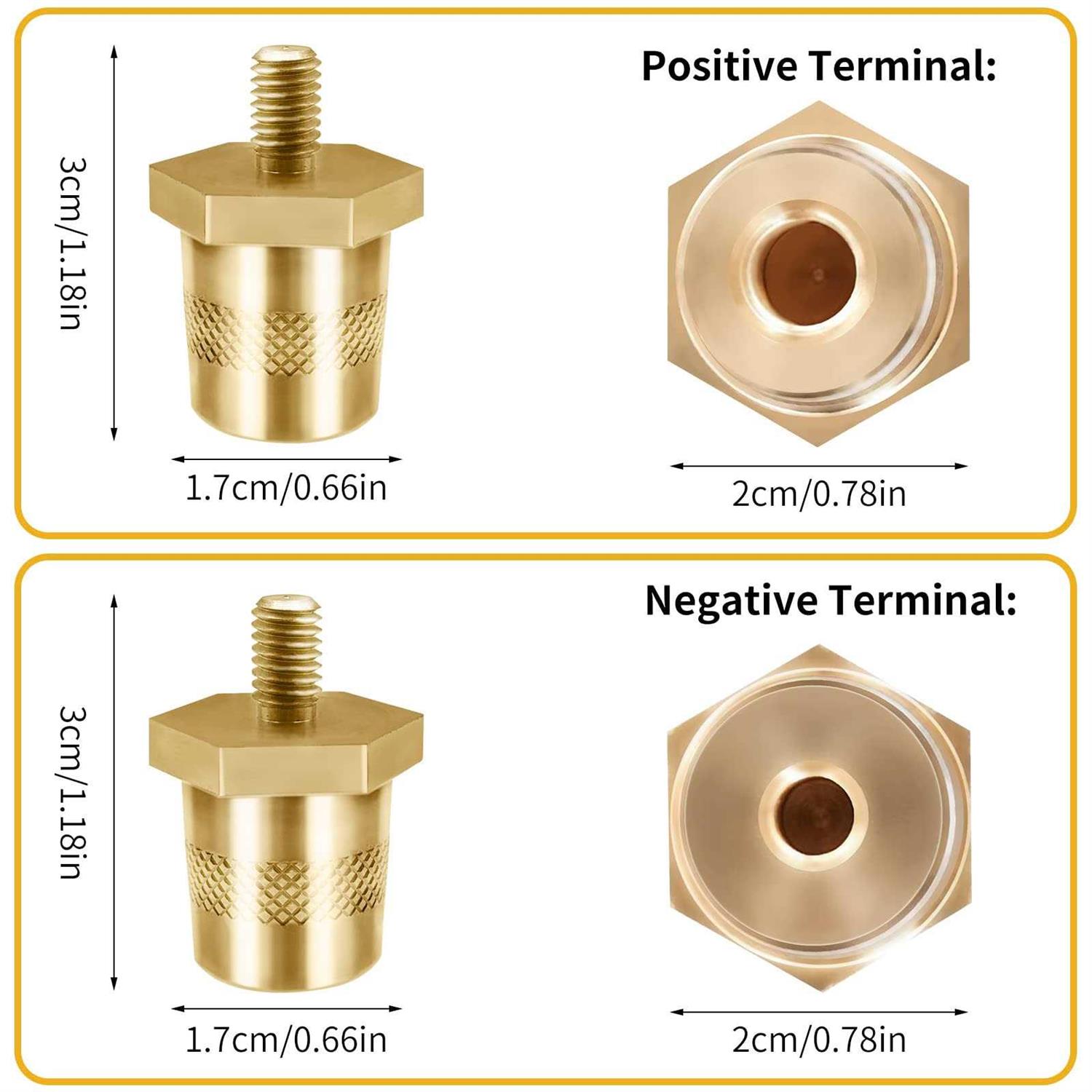 Battery Terminal Connectors,Battery Post terminals,for M8 Top or Side Terminal Charging Posts,Battery Cable terminals,Battery Post Adapter,Stud - Cheap Fitting