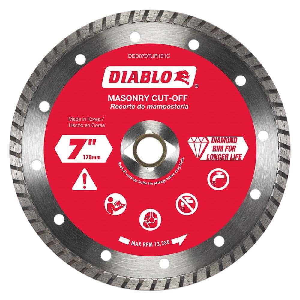 Diablo 7 in. Diamond Turbo Masonry Cut Off - Cheap Fitting
