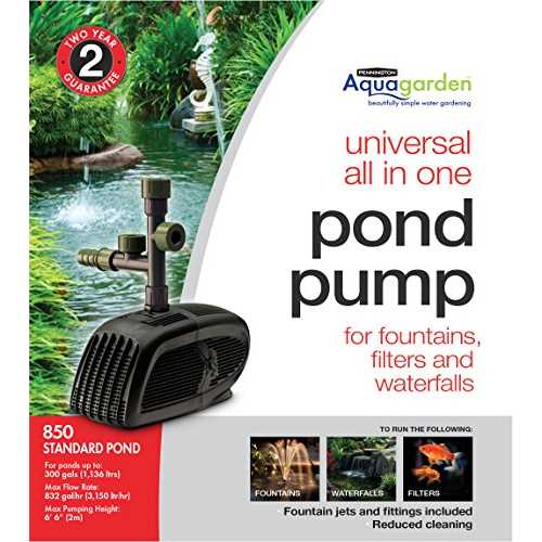 Pennington Aquagarden 832-GPH Submersible Waterfall Pump - Cheap Fitting