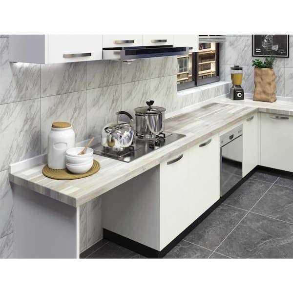 Interbuild Acacia 6 ft. L x 25 in. D x 1.5 in. T Butcher Block Countertop Stain - Cheap Fitting