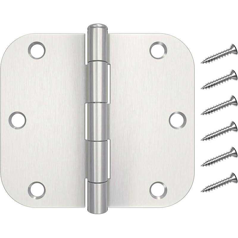 Hosom 18 pack rounded Door Hinges 3.5 x 3.5 inch - Cheap Fitting