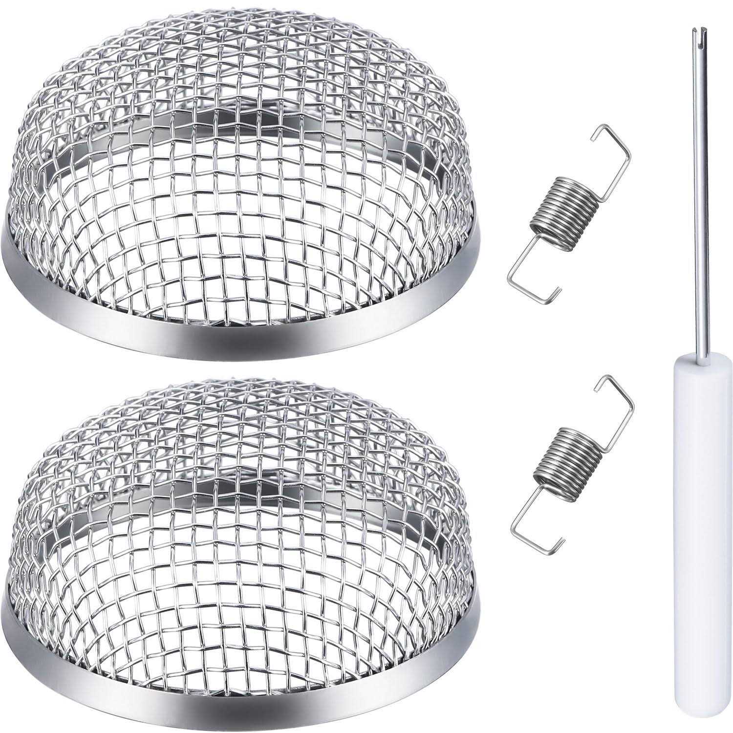 Toodoo 2 Pack Flying Insect Screen Rv Furnace Water Heater Vent Cover 2.8 Inch Stainless Steel Mesh With Installation Tool - Cheap Fitting