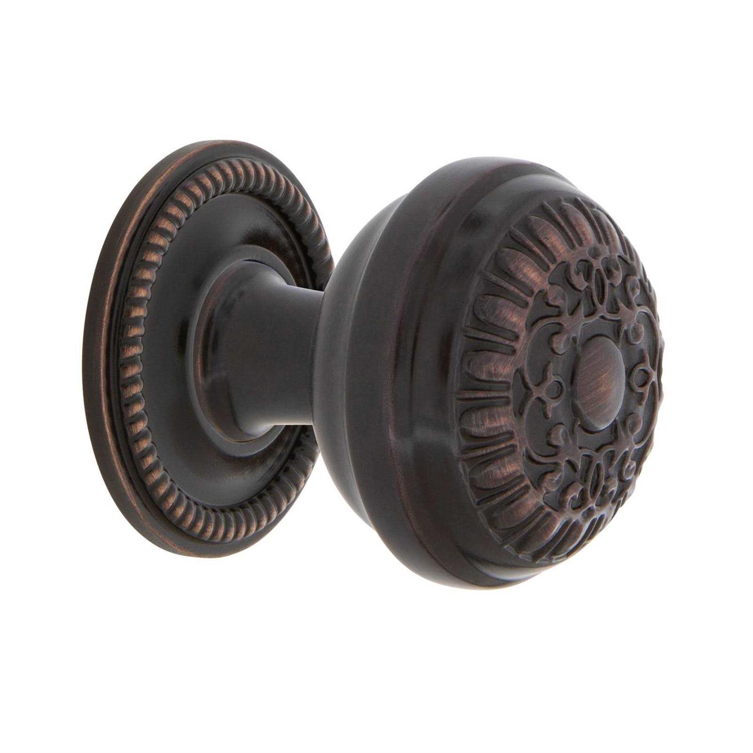 Nostalgic Warehouse Egg And Dart Brass 1 3/8 Cabinet Knob Rope Rose - Cheap Fitting