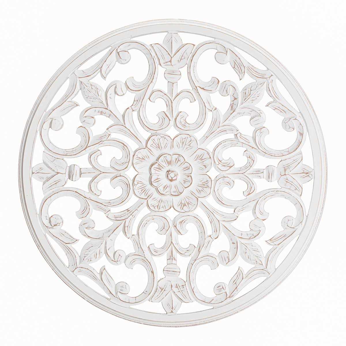 Habitat Bastia White Round Medallion - Cheap Fitting