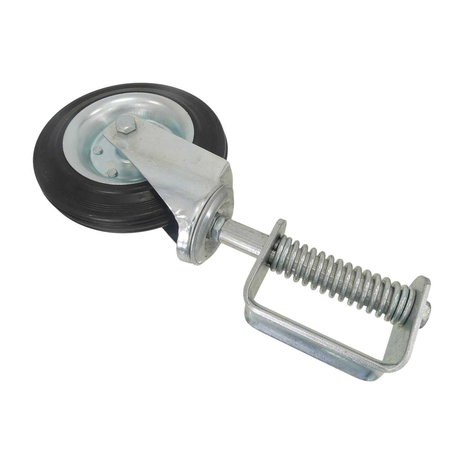 Tech Team #00884 8-Inch Spring-Loaded Gate Caster 275 Pound Capacity - Cheap Fitting