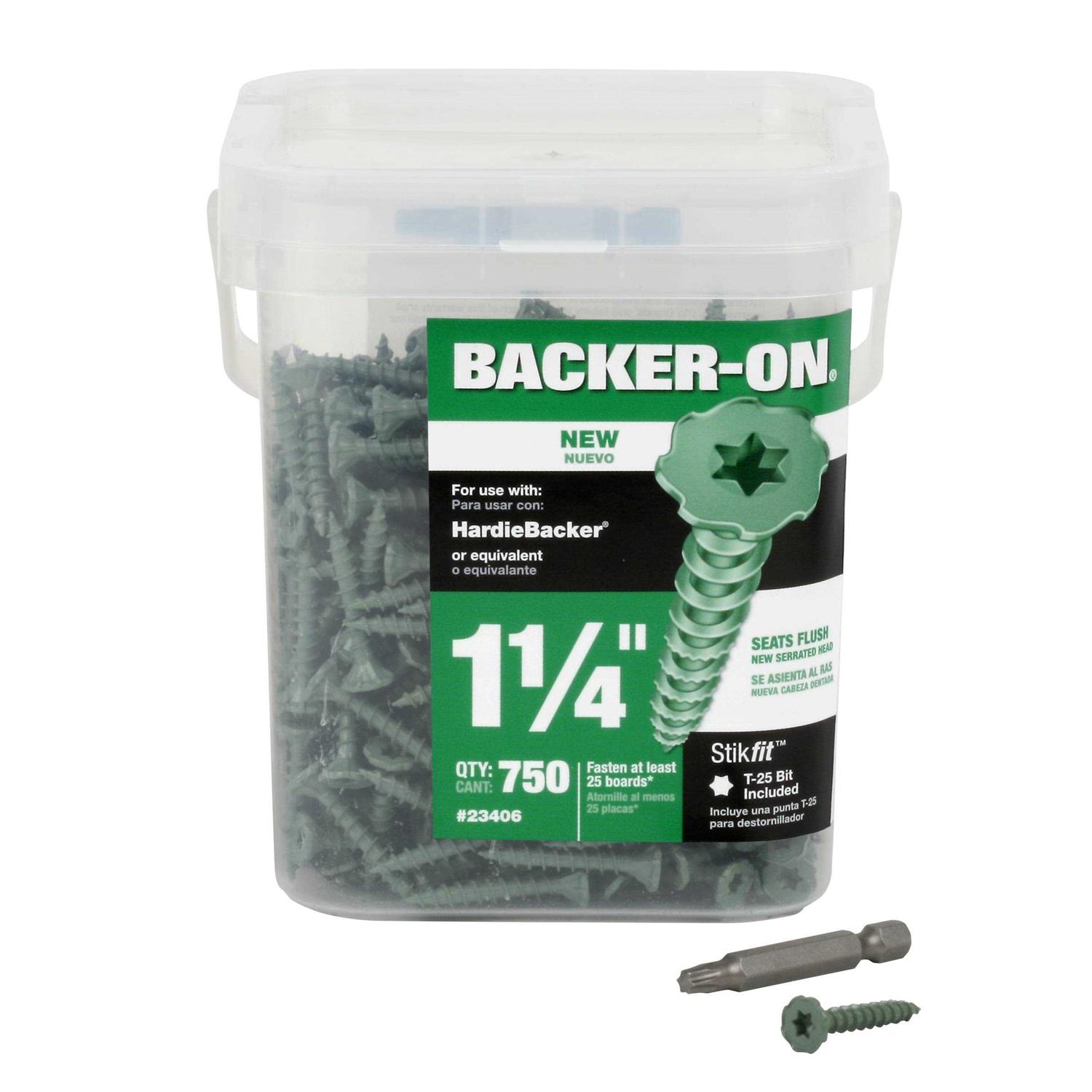 Backer-On Cement Board Screw 23406	Backer-On Cement Board Screw 23406 - Cheap Fitting