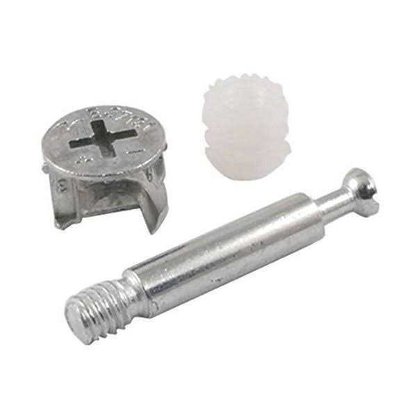 Flyshop 3 in 1 Furniture Connecting Cam Fitting with Dowel and Pre-Inserted Nut 10 Pack - Cheap Fitting