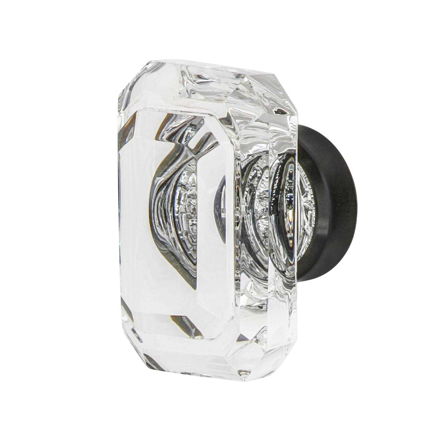 Nostalgic Warehouse Baguette Cut Crystal 1 Cabinet Knob - Cheap Fitting