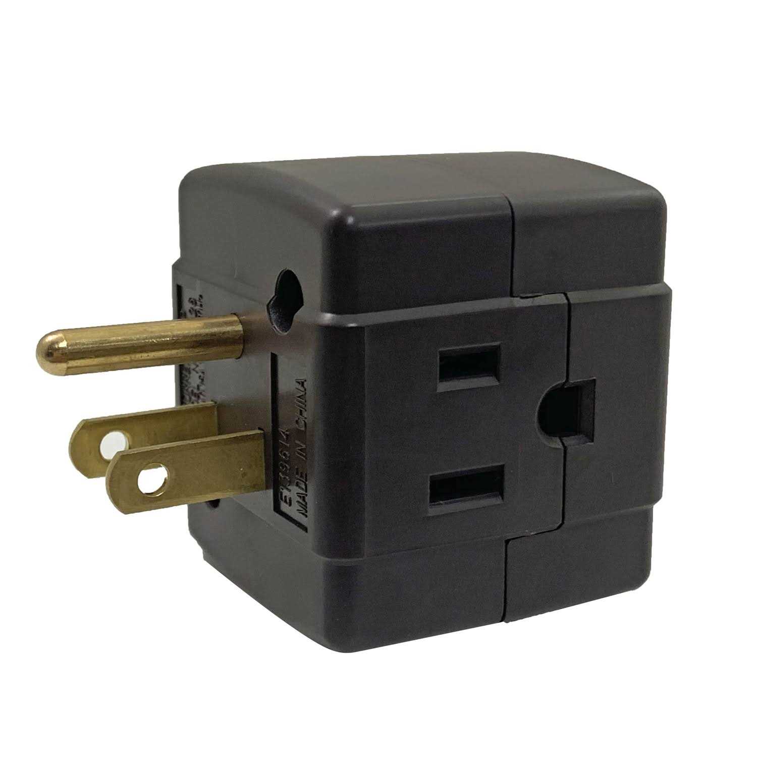 Ace grounded 3 outlets adapter 1 pk - Cheap Fitting
