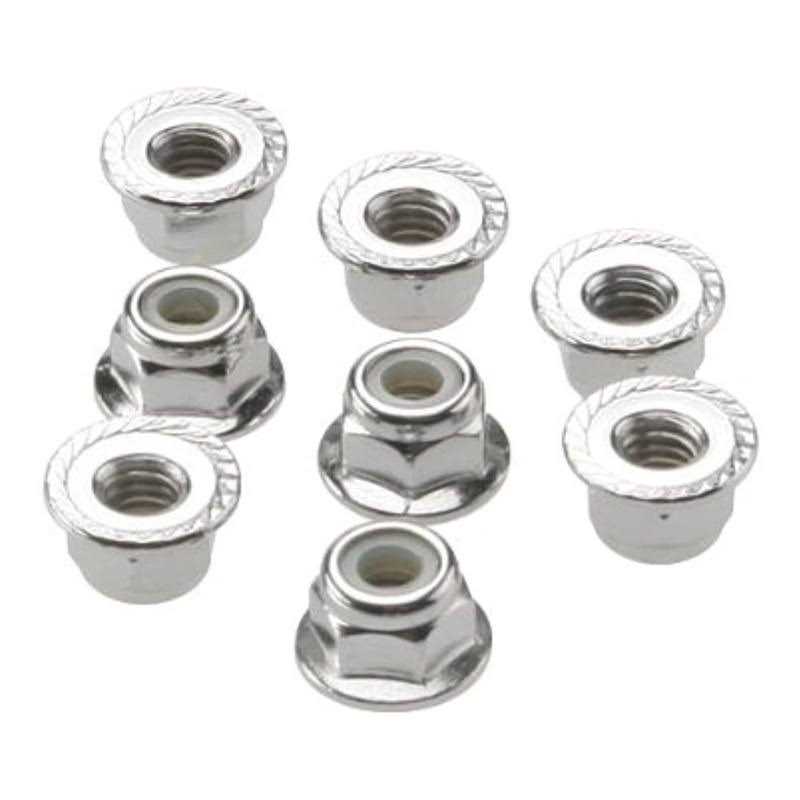Traxxas 3647 Nuts 4mm Flanged Nylon Locking - Cheap Fitting
