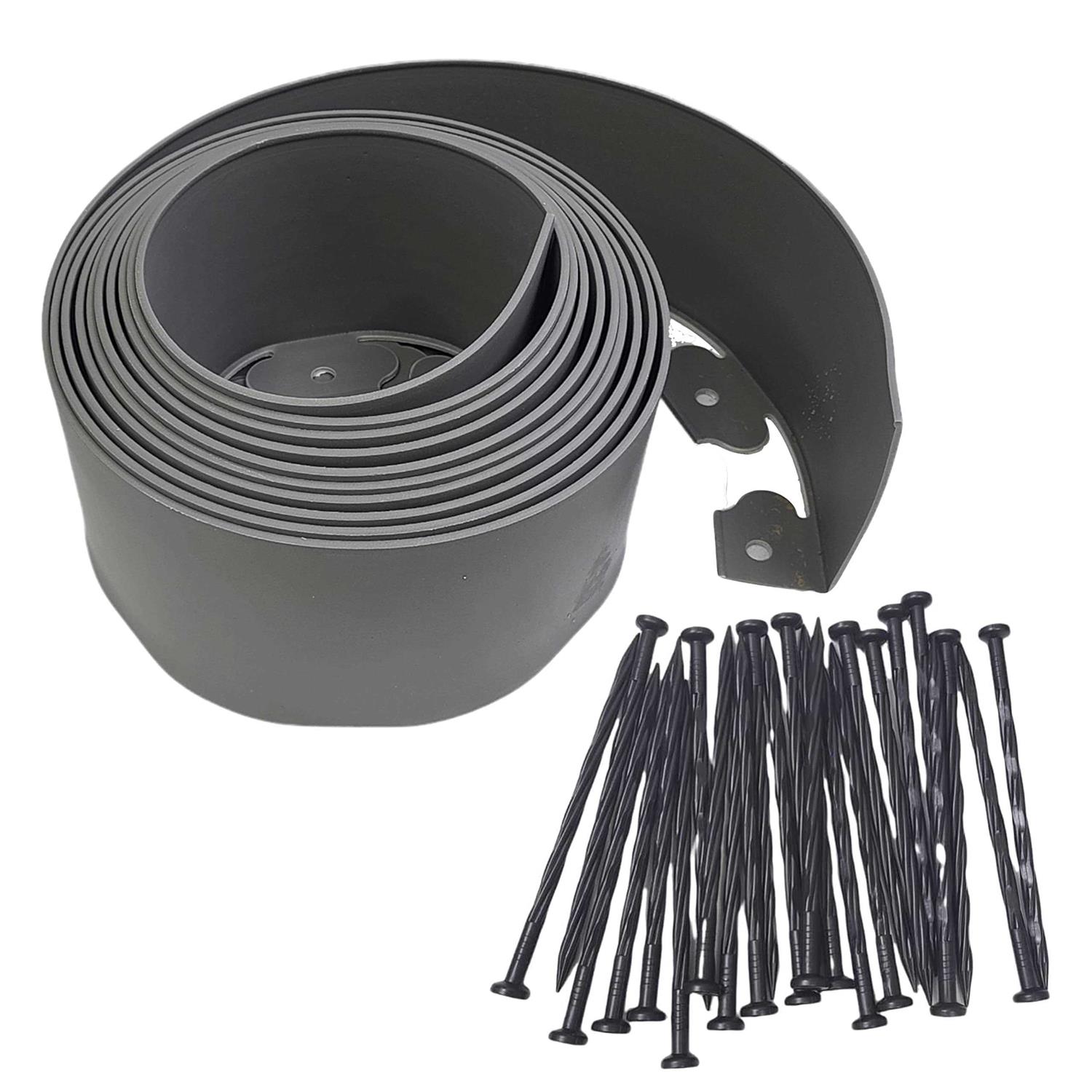 Instant Edging 20ft Premium No Dig Yard Edging Kit, for Landscaping, and Flower Gardens - Cheap Fitting