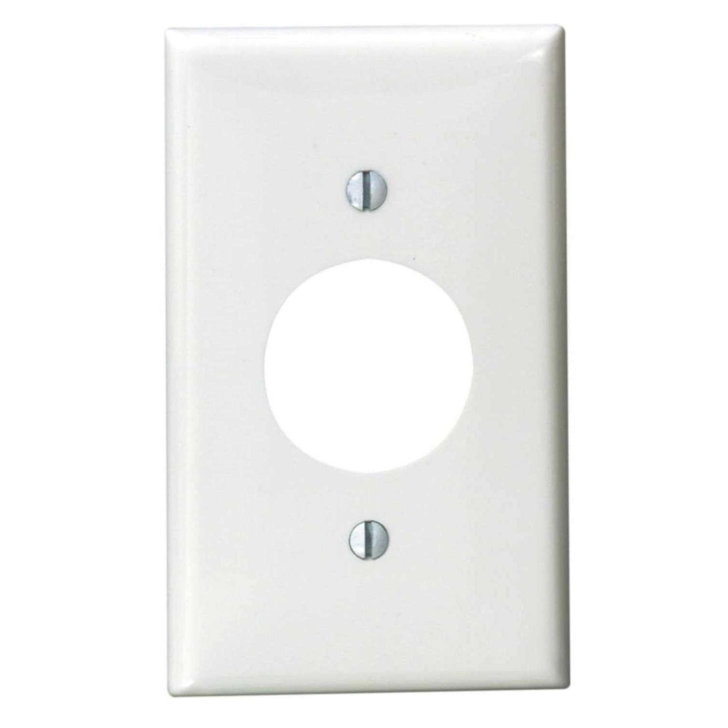 Leviton 80704-W 1-Gang Wallplate - Cheap Fitting