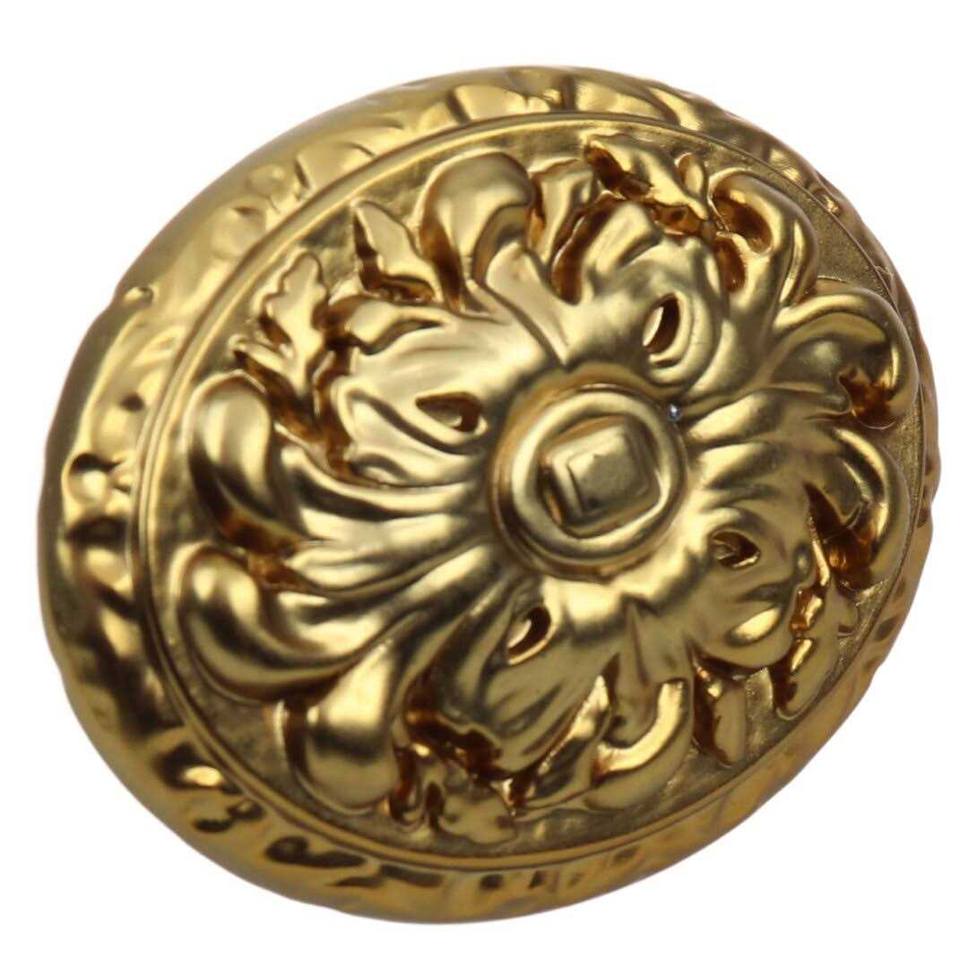 Gliderite 2 in Ornate Old World Oval Cabinet Knob - Cheap Fitting