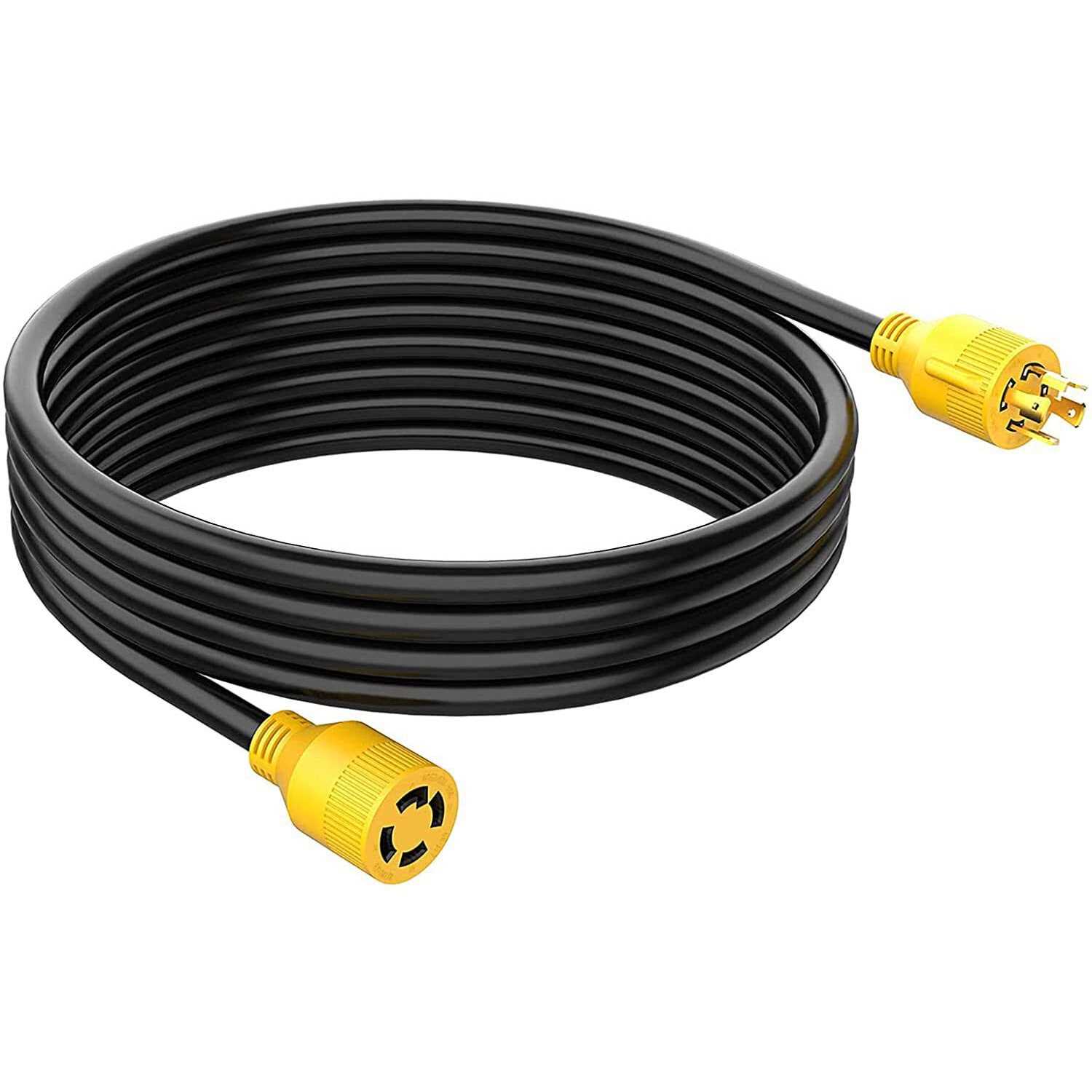 RVGUARD 4 Prong 30 Amp Generator Extension Cord NEMA L14-30P/L14-30R - Cheap Fitting