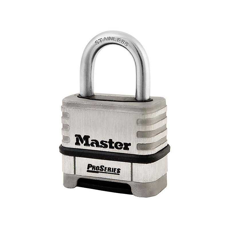 Master Lock 1177 Combination Padlock, Bottom, 4 Dial, Brass - Cheap Fitting